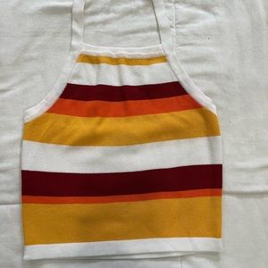 💥💥🌺Cute Striped Crop 🌸NWOT